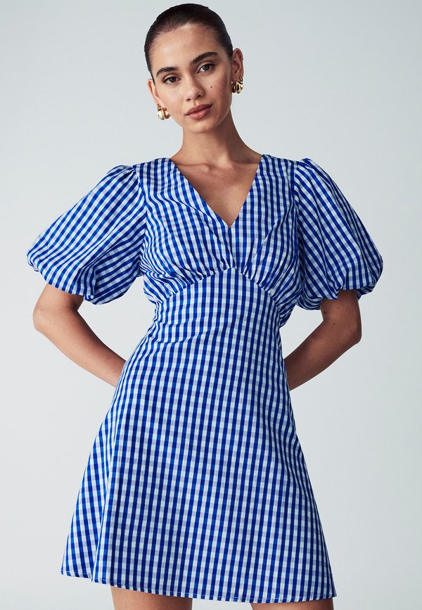 Freizeitkleid - cobal gingham