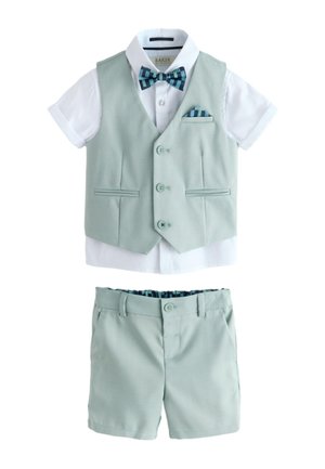 Baker by Ted Baker, FIT - BAKER BY TED BAKER SHIRT WAISTCOAT AND SHORTS SET  . - Chaleco - green