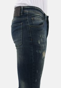 Local Fanatic RIPPED SLIM FIT STRETCH - Slim fit jeans - blauw