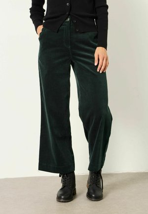 FatFace, PETITE FIT - CORD WIDE LEG TROUSERS - Bukser - green