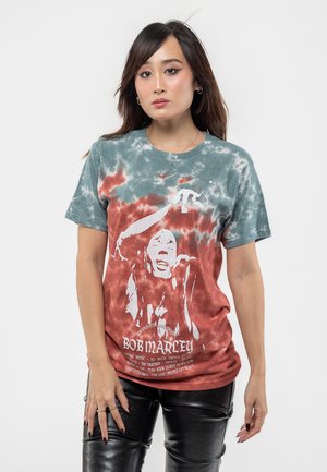 Paradiso Clothing BOB MARLEY EXODUS PLAYLIST DYE WASH - Print T-shirt - red