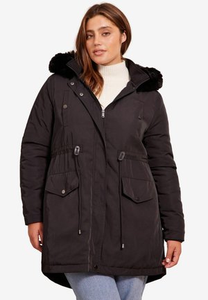REGULAR FIT - CURVE - Talvemantel - black
