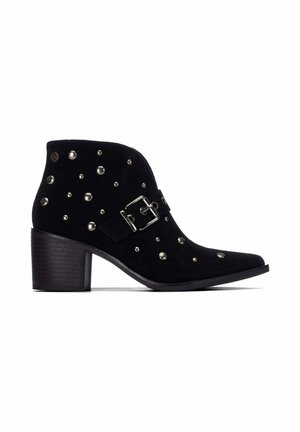 XTI, BOTIN DE MUJER CON TACÓN - Botines camperos - black
