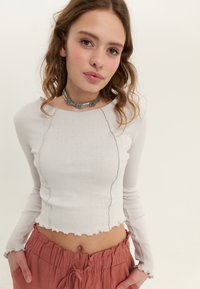 Even&Odd - Langærmet T-shirt - light grey Miniaturebillede 1