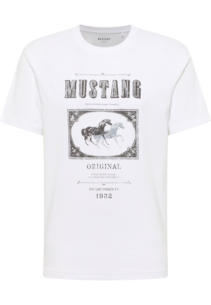 mustang T-shirt print wit mustang T-shirt print wit