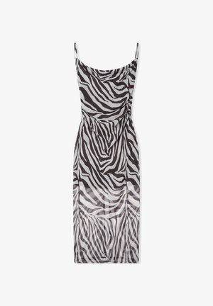 Terranova, ZEBRA PRINT - Vestito elegante - var marrone scuro