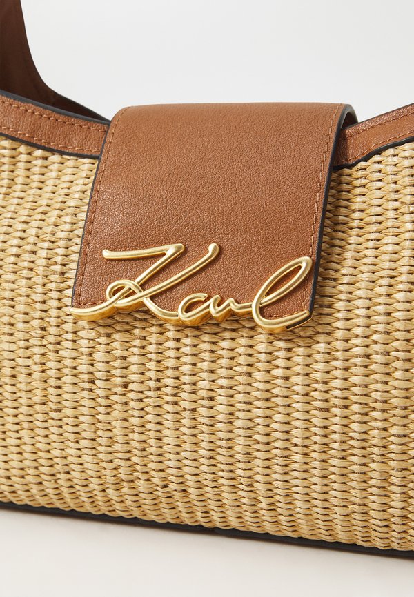 SIGNATURE RAFFIA - Handbag - natural tan3