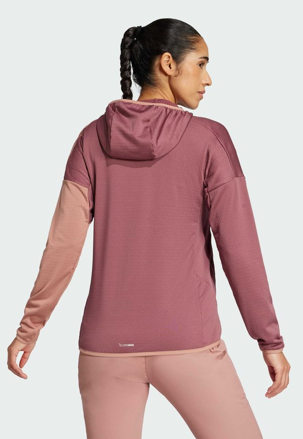 XPERIOR LIGHT HOODED - Fleece jacket - burgundy   warm clay3
