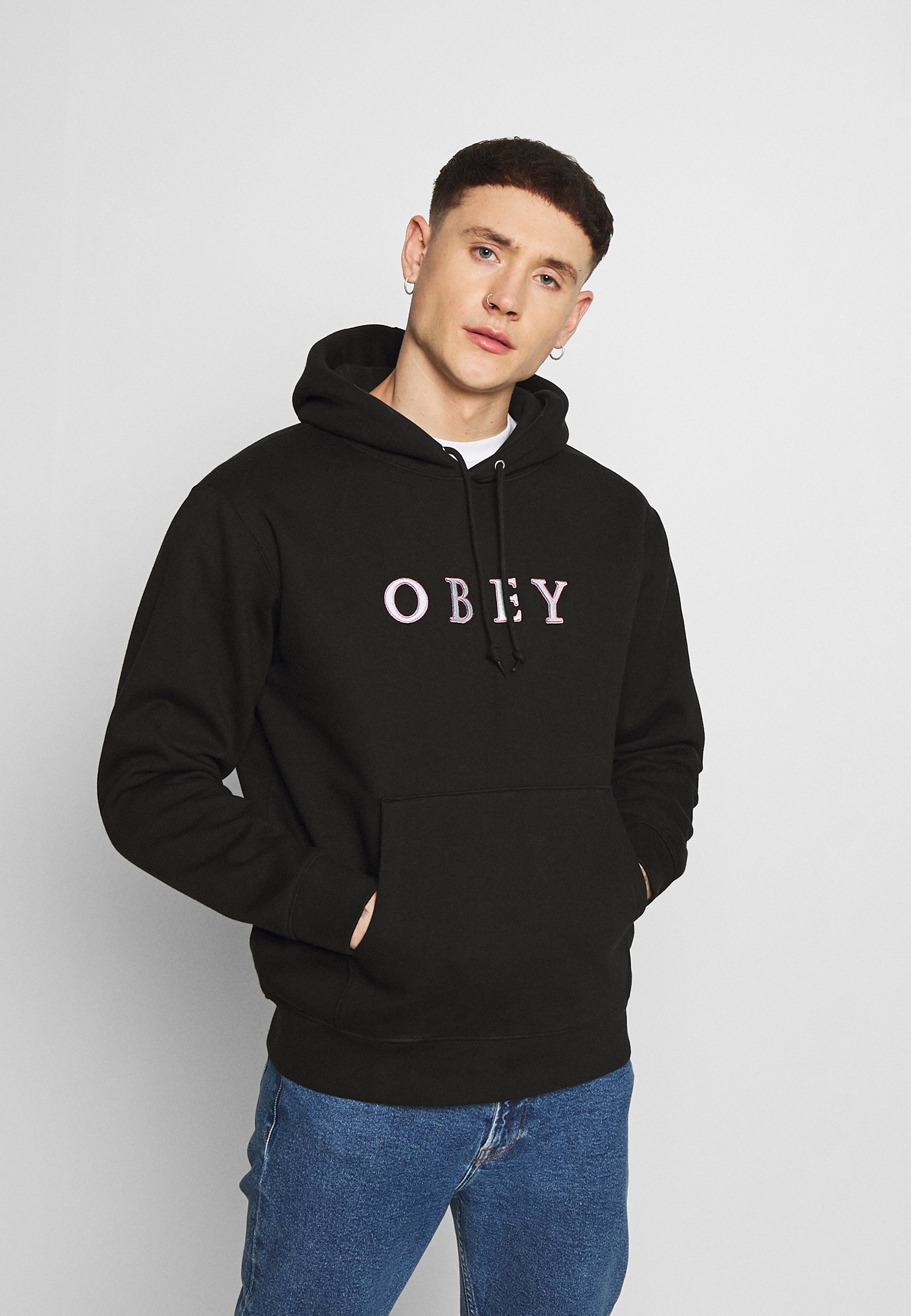 Obey Clothing CURTIS HOOD Hoodie black Obey Clothing OBEY EXCLAMATION POINT Hoodie black