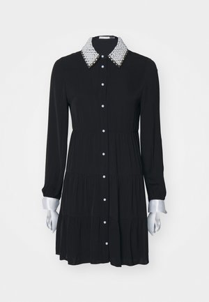 Alice + Olivia MEEKO MINI SHIRT DRESS - Shirt dress - black