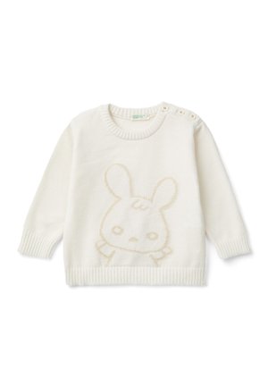 WITH BUNNY INLAY - Maglione - white