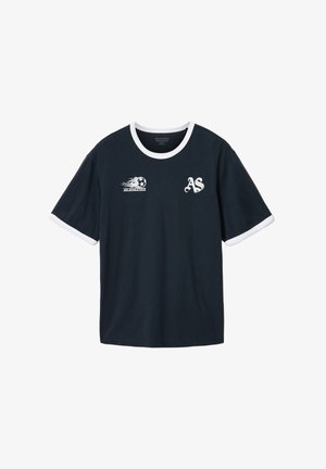 AllSaints, BLEUS SS CREW . - T-shirts print - navy blue