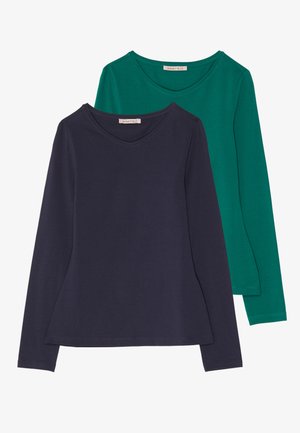 Anna Field 2 PACK - Langarmshirt - dark blue/green