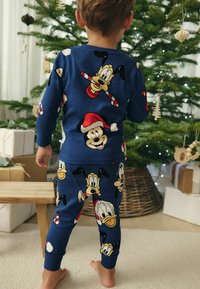 Next REGULAR FIT - SINGLE LONG SLEEVES SET - Nachtwäsche Set - navy mickey and friends