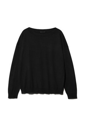 Sisley, OVERSIZED SWEATER - Sweatshirt - black