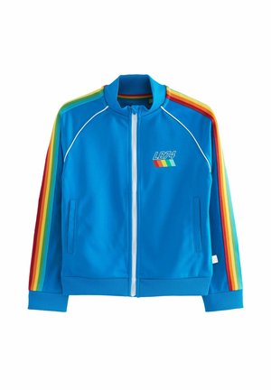 BY JOOLS OLIVER RAINBOW STRIPE TRACK-REGULAR FIT - Sweatjacke - blue