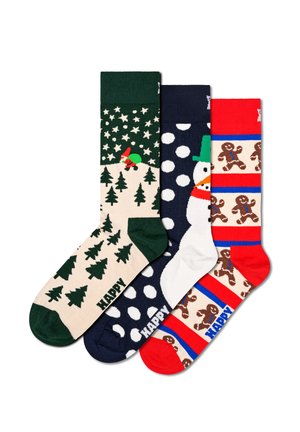 3-PACK HOLIDAY - Socken - dark green