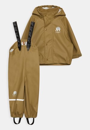 BASIC RAINWEAR SOLID UNISEX SET - Regnbukser - khaki