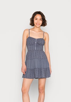 BARE VOLUME DRESS PRETTY - Vardagsklänning - pretty navy texture