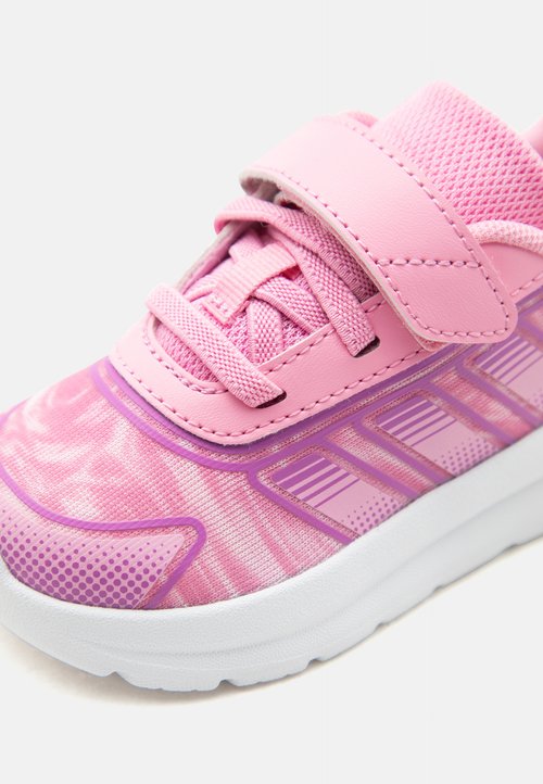 adidas TENSAUR RUN 4.0 UNISEX - Road running shoes - st tropic bloom/purple burst/hi res yellow — photo 6