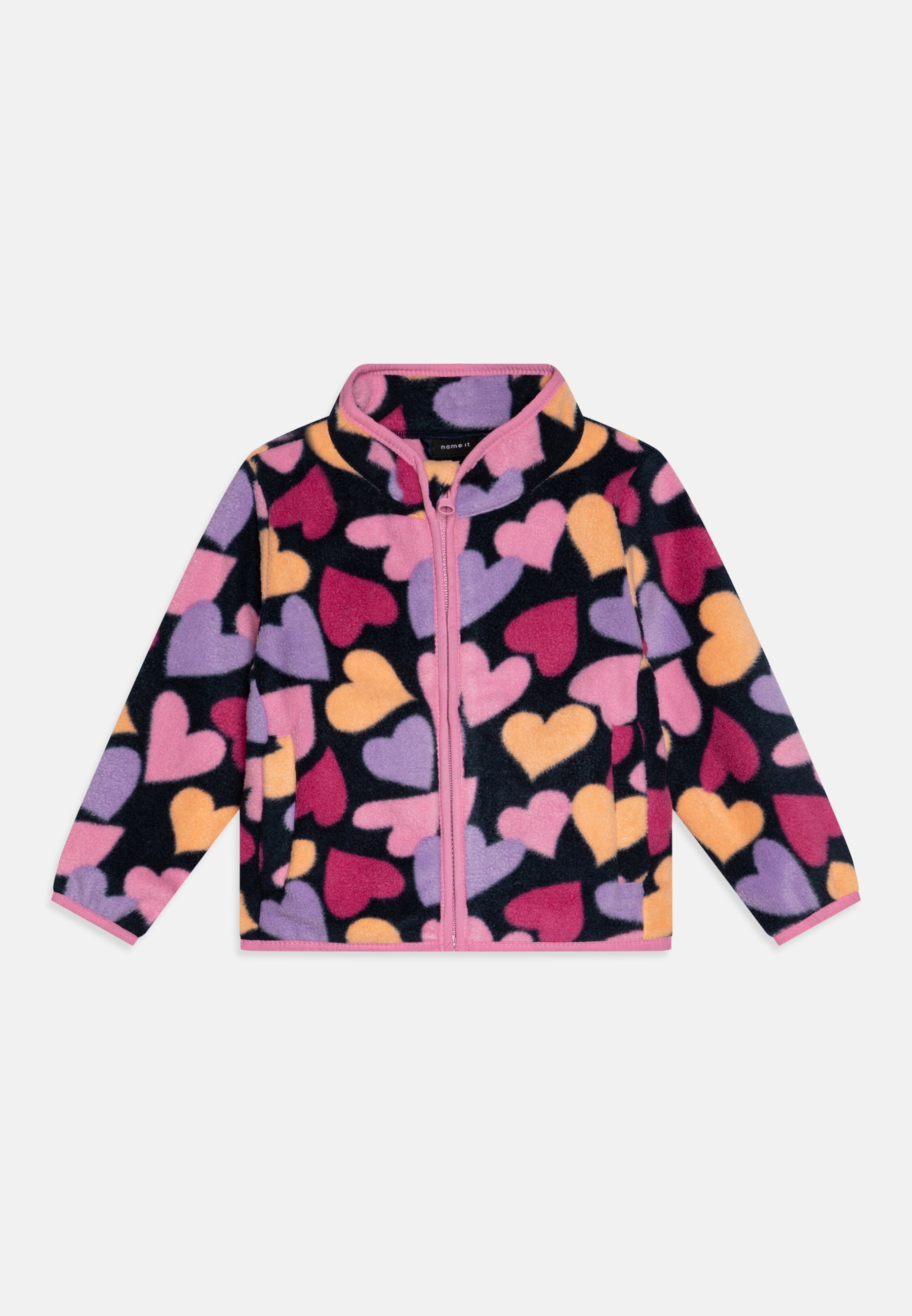 NAME IT Nmfmeeko Fleece Jacket Aop2 voor meisjes, Dark