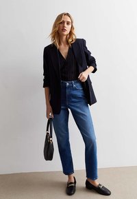 New Look - HIGH WAIST TORI BEVERLEY MOM - Jean droit - blue pattern Image miniature 1