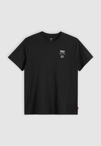 VINTAGE FIT GRAPHIC - Print T-shirt - jet black