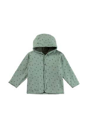 Sterntaler WENDE BLÄTTER - Zip-up sweatshirt - dunkelgrün