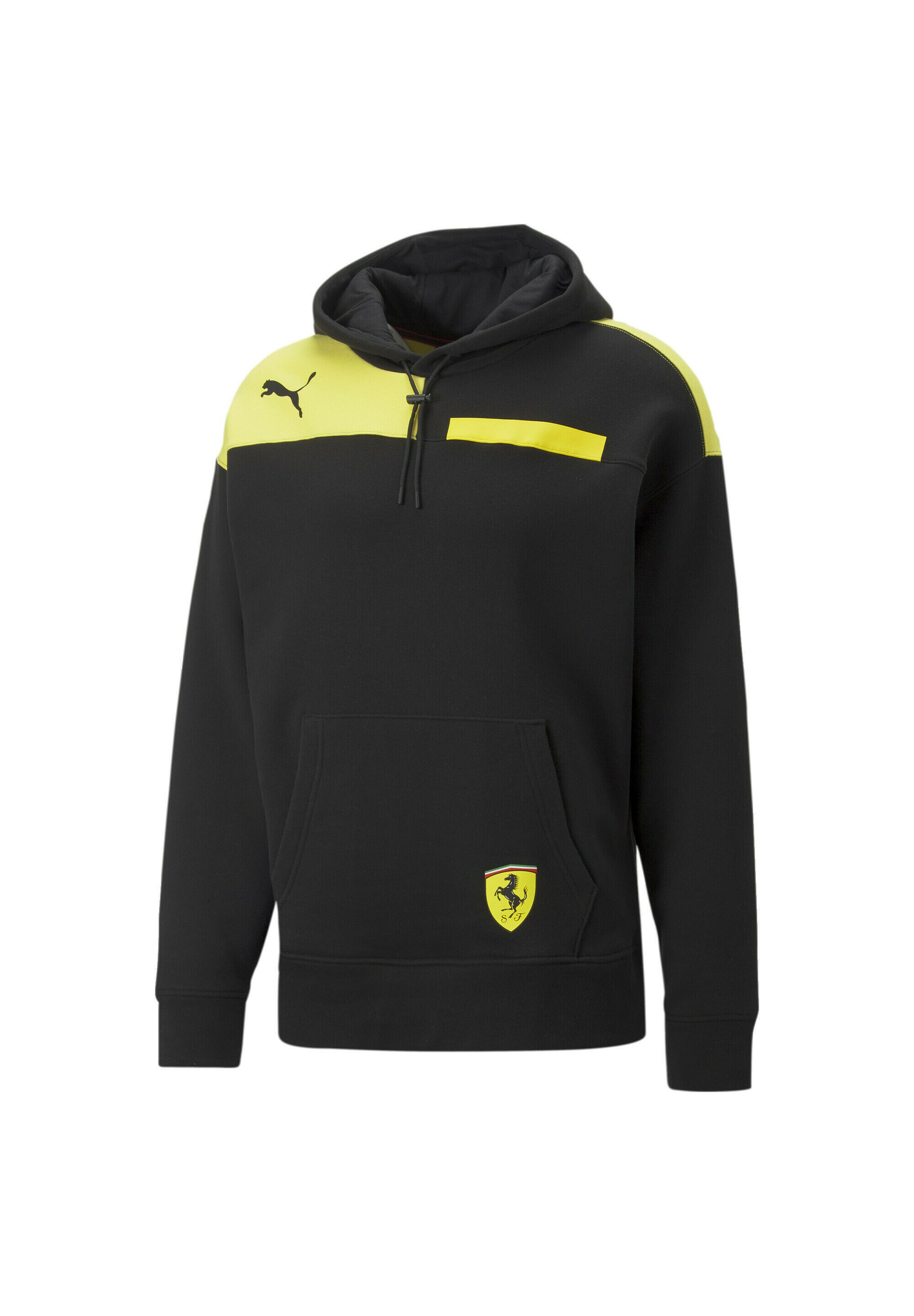 Puma SCUDERIA FERRARI RACE ASSEMBLY GRAFIK MOTORSPORT - Hoodie -  black/zwart - Zalando.nl