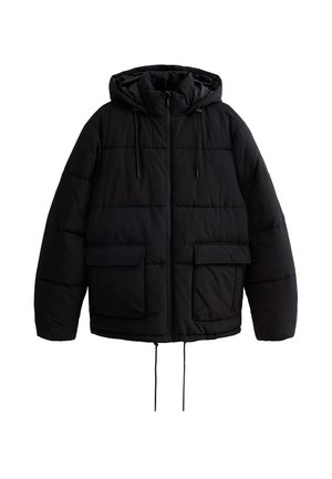 REGULAR FIT RIPSTOP PUFFER - Veste d'hiver - black