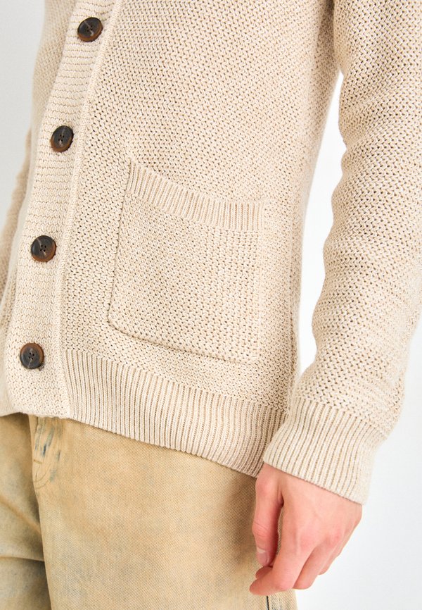 SLHRICHARD  SHAWL NECK - Cardigan - oatmeal3