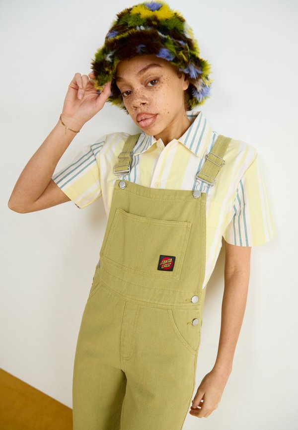 CLASSIC LABEL DUNGAREES - Dungarees - light khaki3