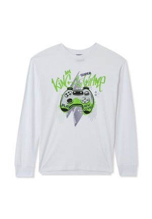 CON  GAMING
 - Maglietta a manica lunga - bianco ottico