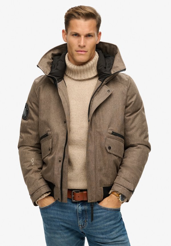 CITY PADDED - Übergangsjacke - beige herringbone