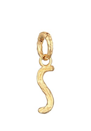 LETTER S STRUCTURED CHARM - Anhänger - gold-coloured