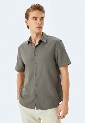 SHORT SLEEVE - Vapaa-ajan kauluspaita - anthracite