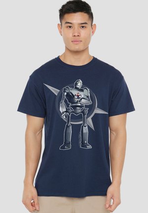 Cotton Soul, THE IRON GIANT/A BOY AND HIS ROBOT - T-Shirt print - dark blue