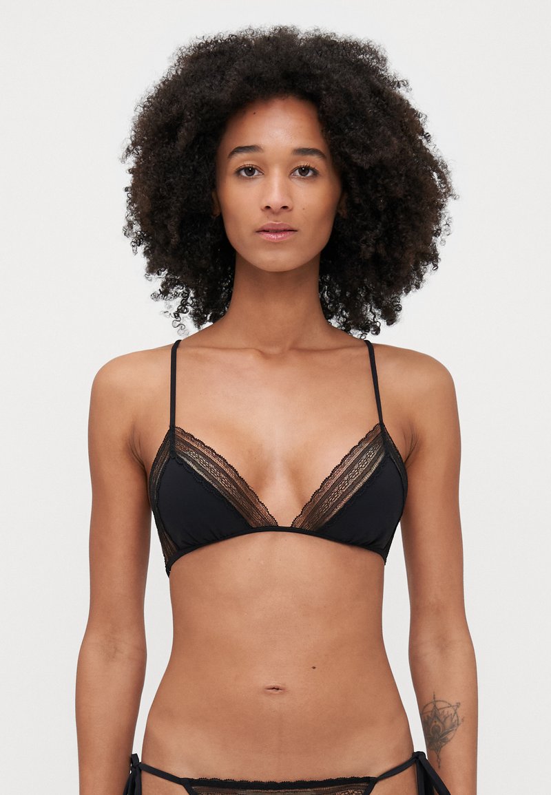 KIKI DE MONTPARNASSE - INSET - Haut de bikini - black, Agrandir