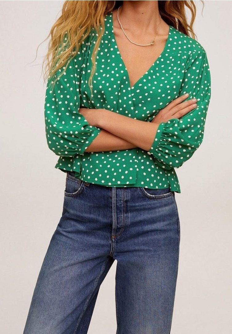 Mango Blouse - green