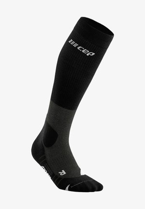 CEP HIKING MERINO COMPRESSION TALL SOCKS MEN - MADE IN GERMANY - Kniestrümpfe - stonegrey grey