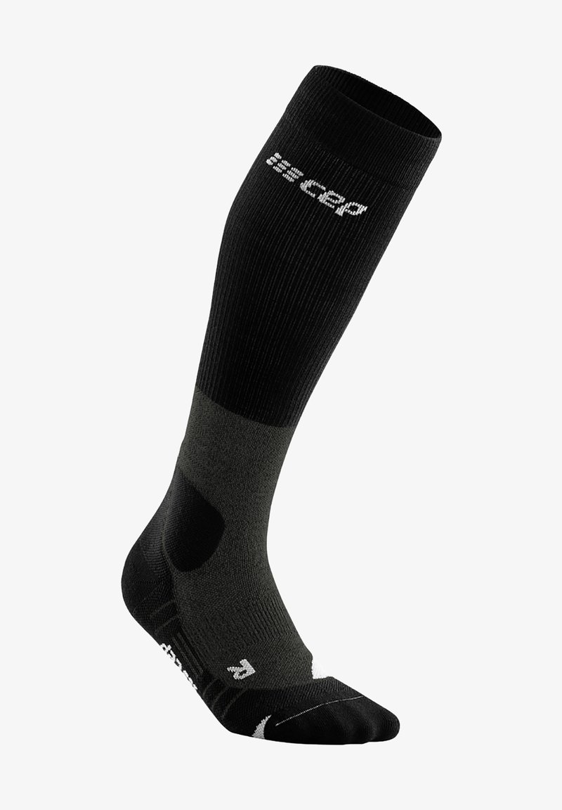 CEP HIKING MERINO COMPRESSION TALL SOCKS MEN - MADE IN GERMANY - Calzettoni - stonegrey grey