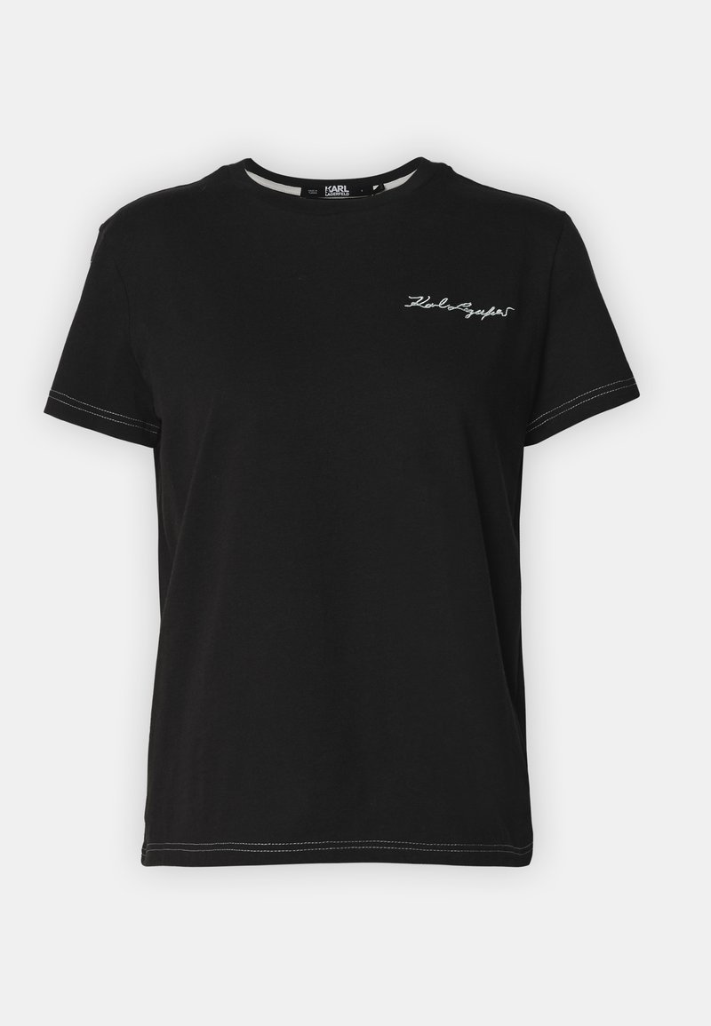 Karl Lagerfeld T-shirt basic zwart