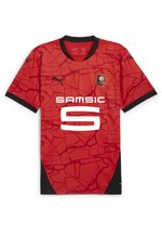 Puma STADE RENNES FC HOME REPLICA - T-Shirt print - red black/rot ...