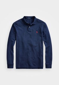 CUSTOM SLIM FIT MESH POLO SHIRT - Polokošeľa - newport navy