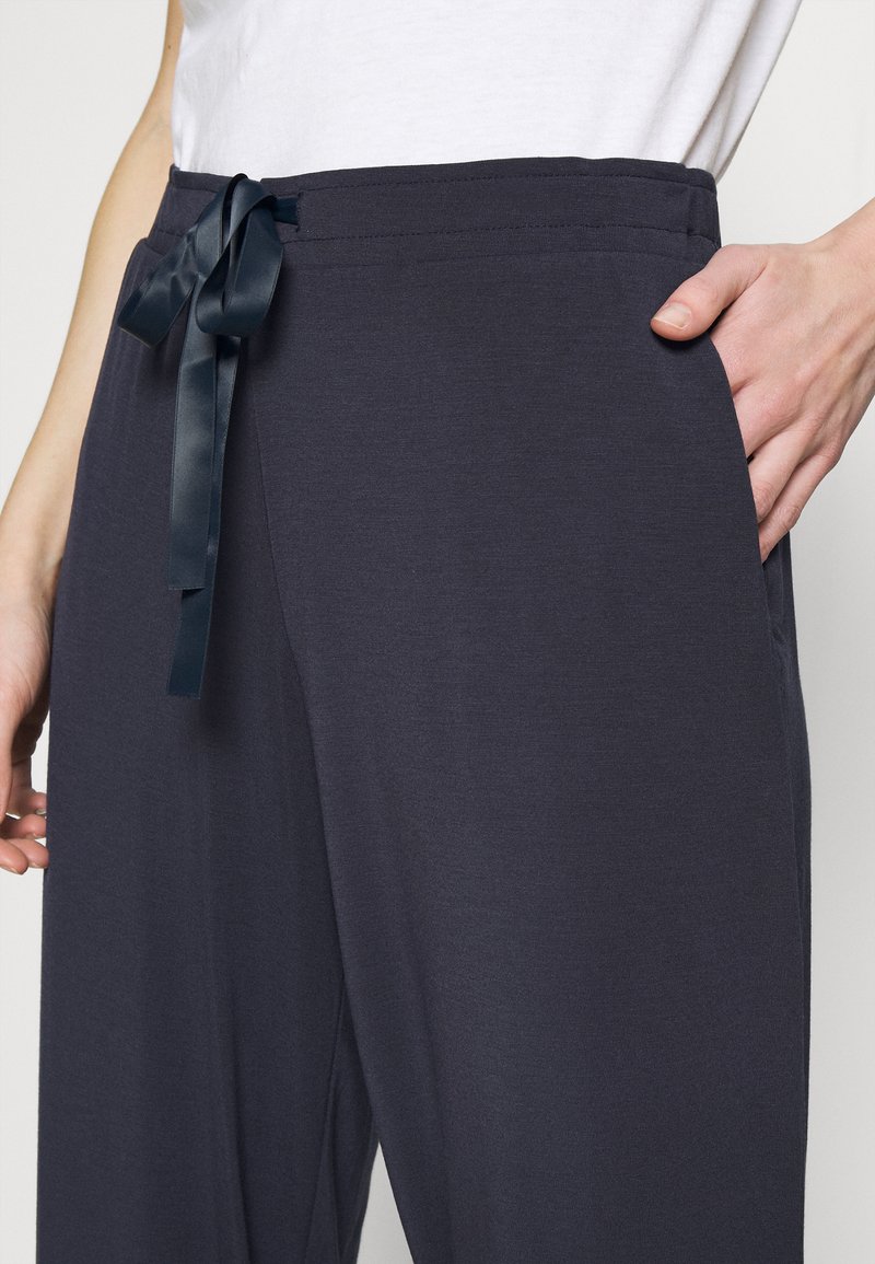 Schiesser Damen Pyjamahose - Mix & Relax lang in blau