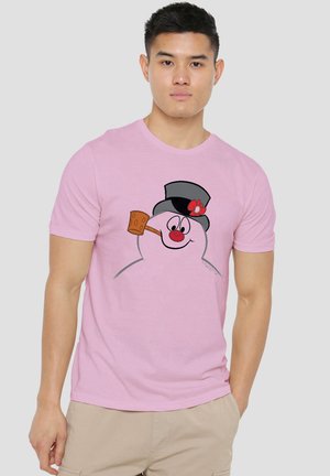 Warner Brothers, FROSTY THE SNOWMAN/FROSTY FACE - Print T-shirt - pink