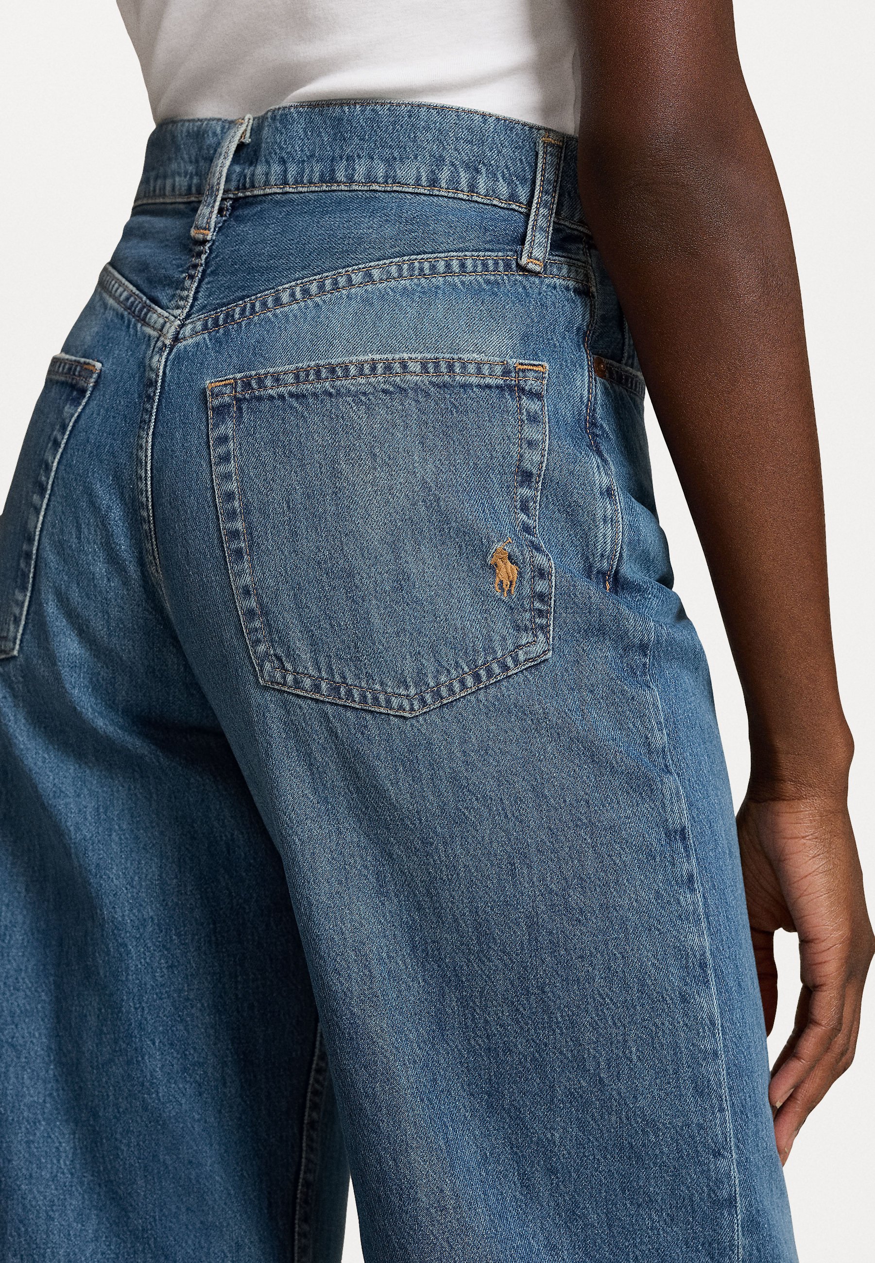 Polo Ralph Lauren WIDE LEG CROP JEAN - Relaxed fit jeans