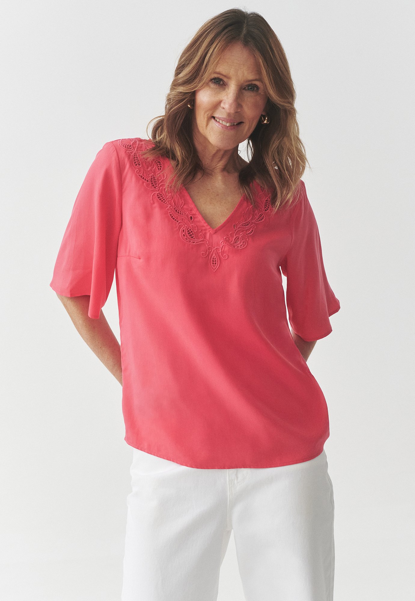 TATUUM DISSIA Blusa coral