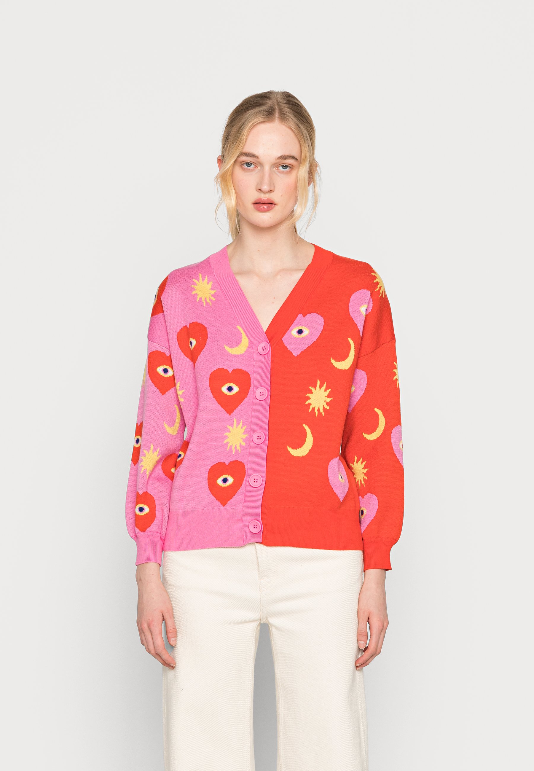 pink cherry cardigan