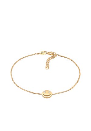 Elli CLASSIC HAPPY FACE - Bracelet - gold-coloured